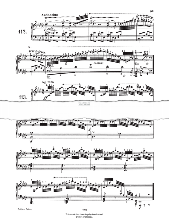 Produktgalerie: Seite 1 von 1 Study (Op. 821, No.112), Carl Czerny, Klavier