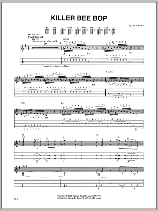 Produktgalerie: Seite 1 von 1 Killer Bee Bop, Joe Satriani, Gitarre