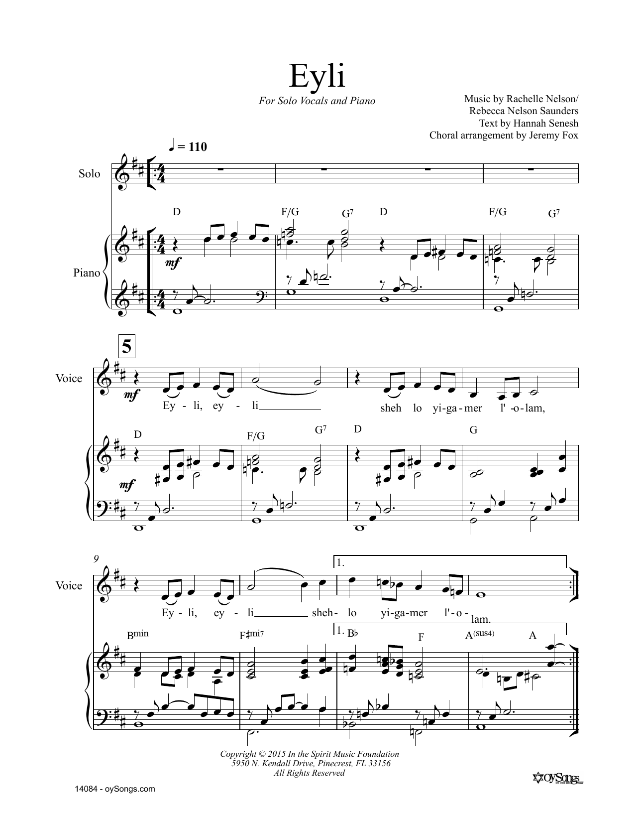 Produktgalerie: Seite 1 von 1 Eyli, Rachelle Nelson, Gesang, Klavier
