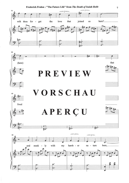 Product gallery: Page 8 of 14 The Future Life from The Death of Isaiah Robb , , (Mezzo-Sopran + Klavier)