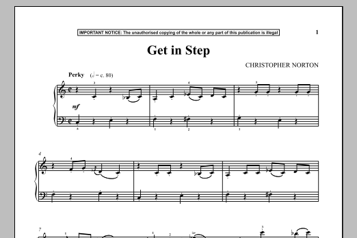 Product gallery: Page 1 of 1 Get In Step, Christopher Norton