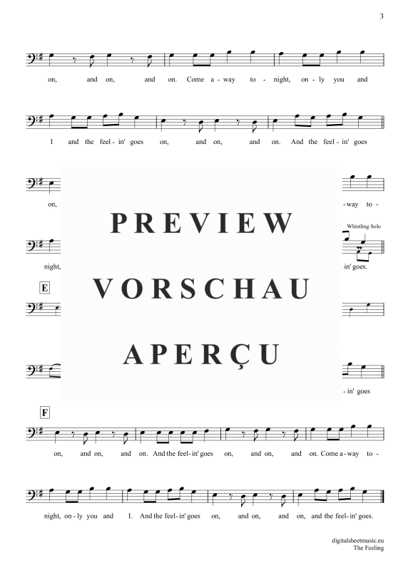 Product gallery: Page 4 of 4 The Feeling, Frequencies, Lost, (Posaune / Bariton)