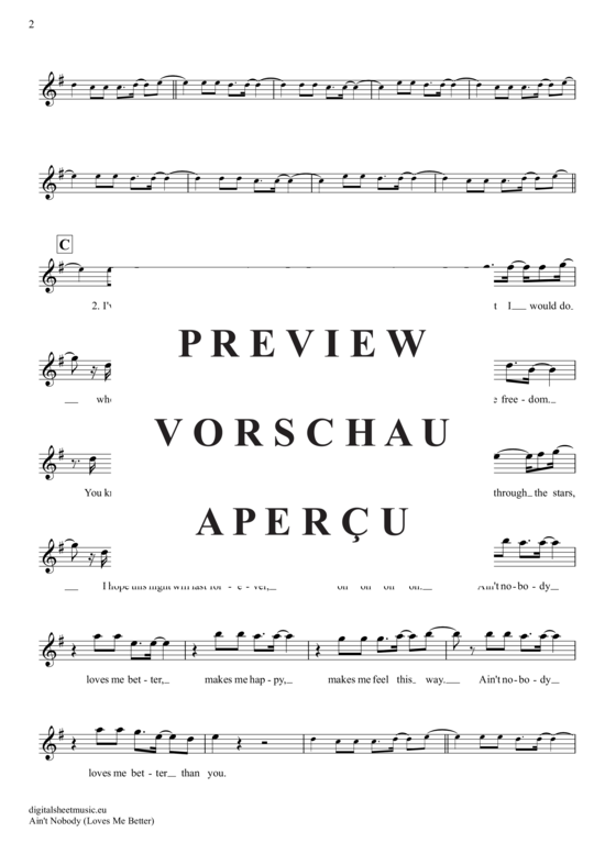 Product gallery: Page 3 of 4 Ain´t nobody (loves me better) , Jaehn, Felix, clarinet in B flat