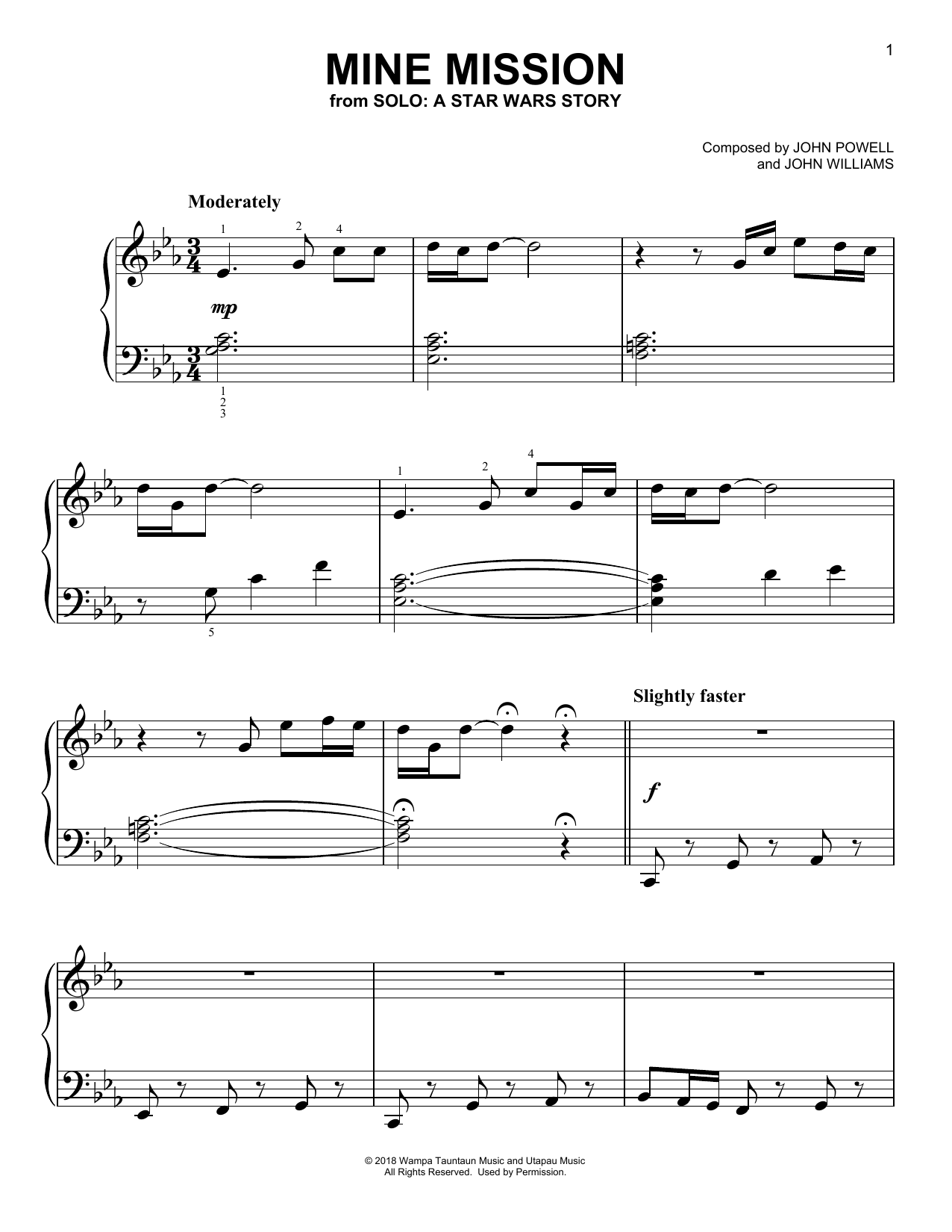 Produktbild zu: Mine Mission (from Solo: A Star Wars Story)