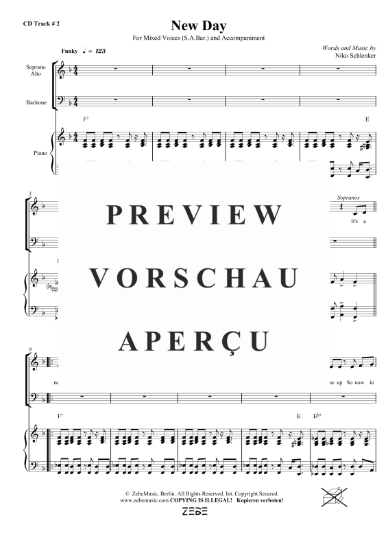 gallery: New Day, , Gemischter Chor SAB und Klavier