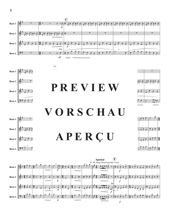 Produktgalerie: Seite 6 von 19 Weihnachtsvergnügen Teil 2 , , (Hornquartett)