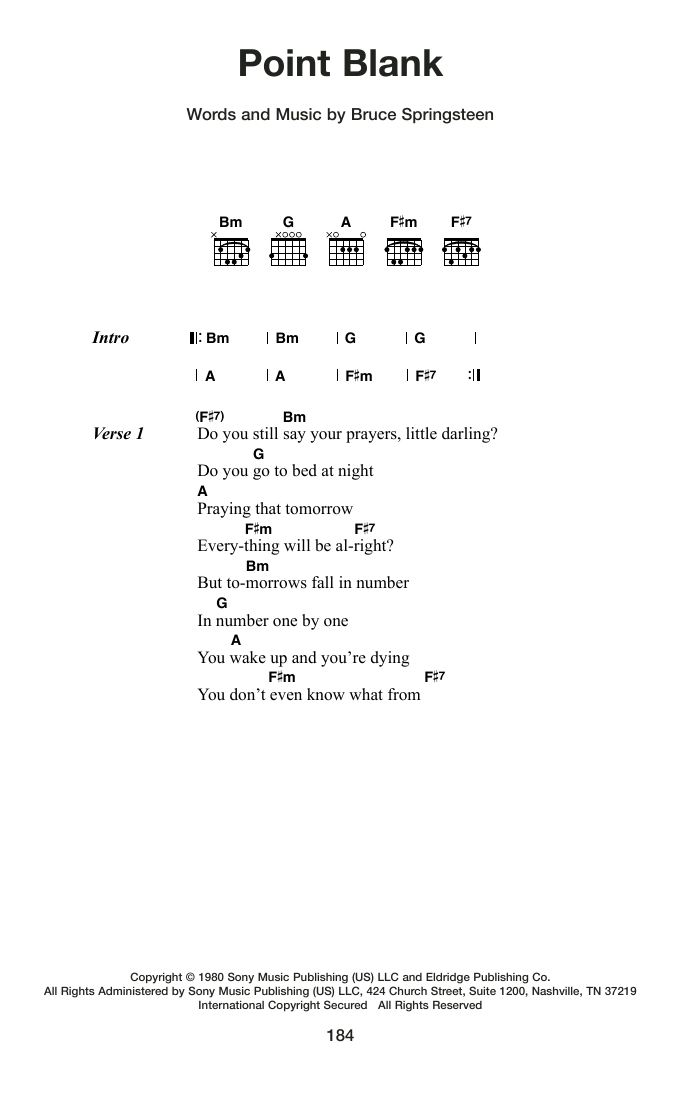 Produktgalerie: Seite 1 von 1 Point Blank, Bruce Springsteen, Gitarre