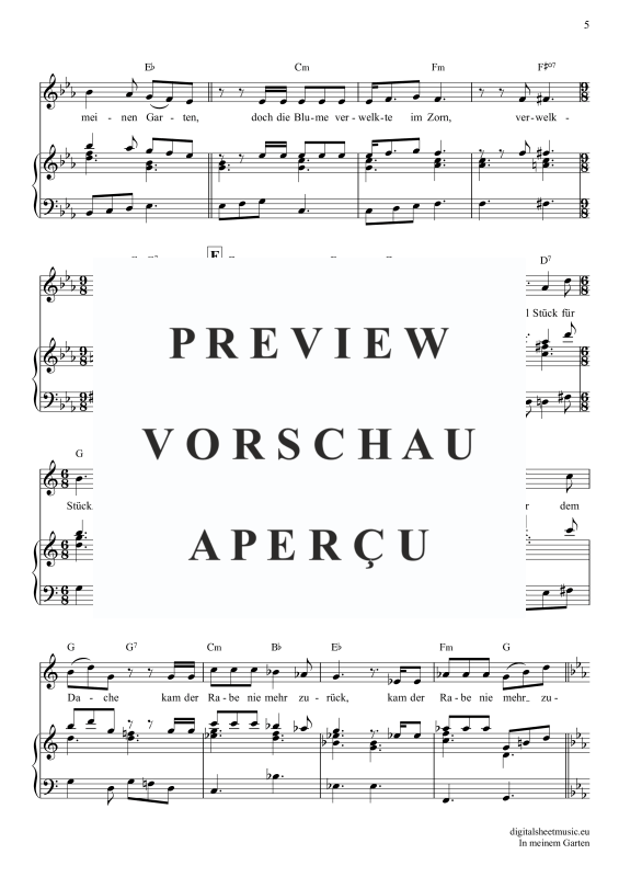 Product gallery: Page 6 of 11 In Meinem Garten, Mey, Reinhard, Klavier, Gesang & Akkorde