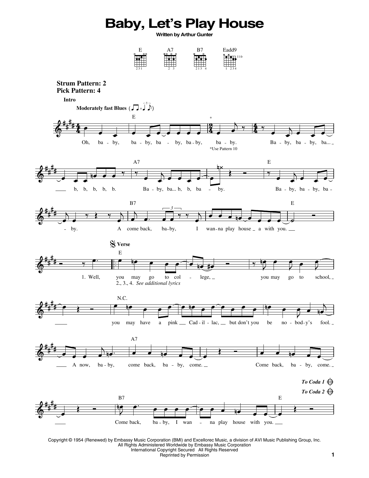 Produktgalerie: Seite 1 von 1 Baby, Let's Play House, Elvis Presley, Gitarre