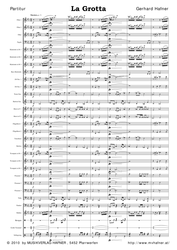 Product gallery: Page 1 of 11 La Grotta, , (large wind orchestra)