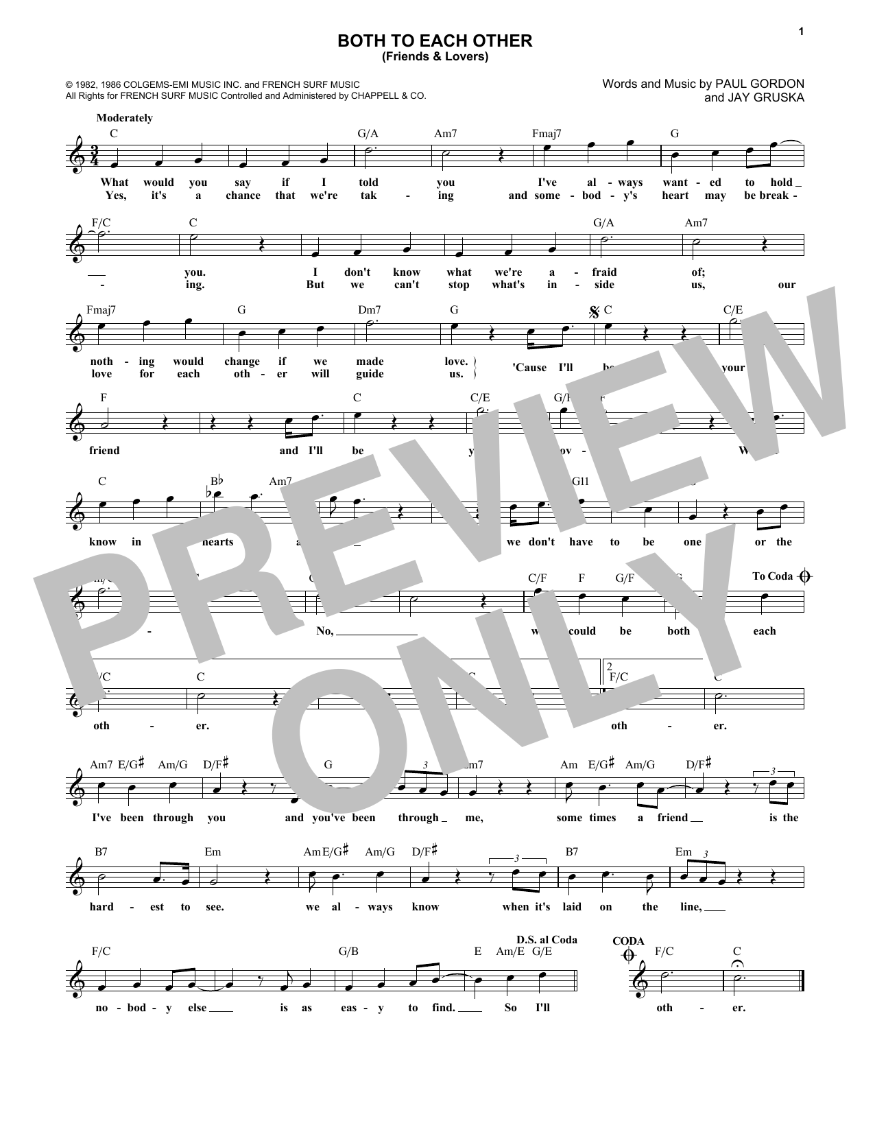 Produktbild zu: Both To Each Other (Friends and Lovers)