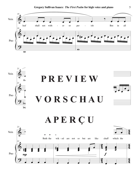 gallery: The First Psalm , , (Gesang hoch + Klavier)