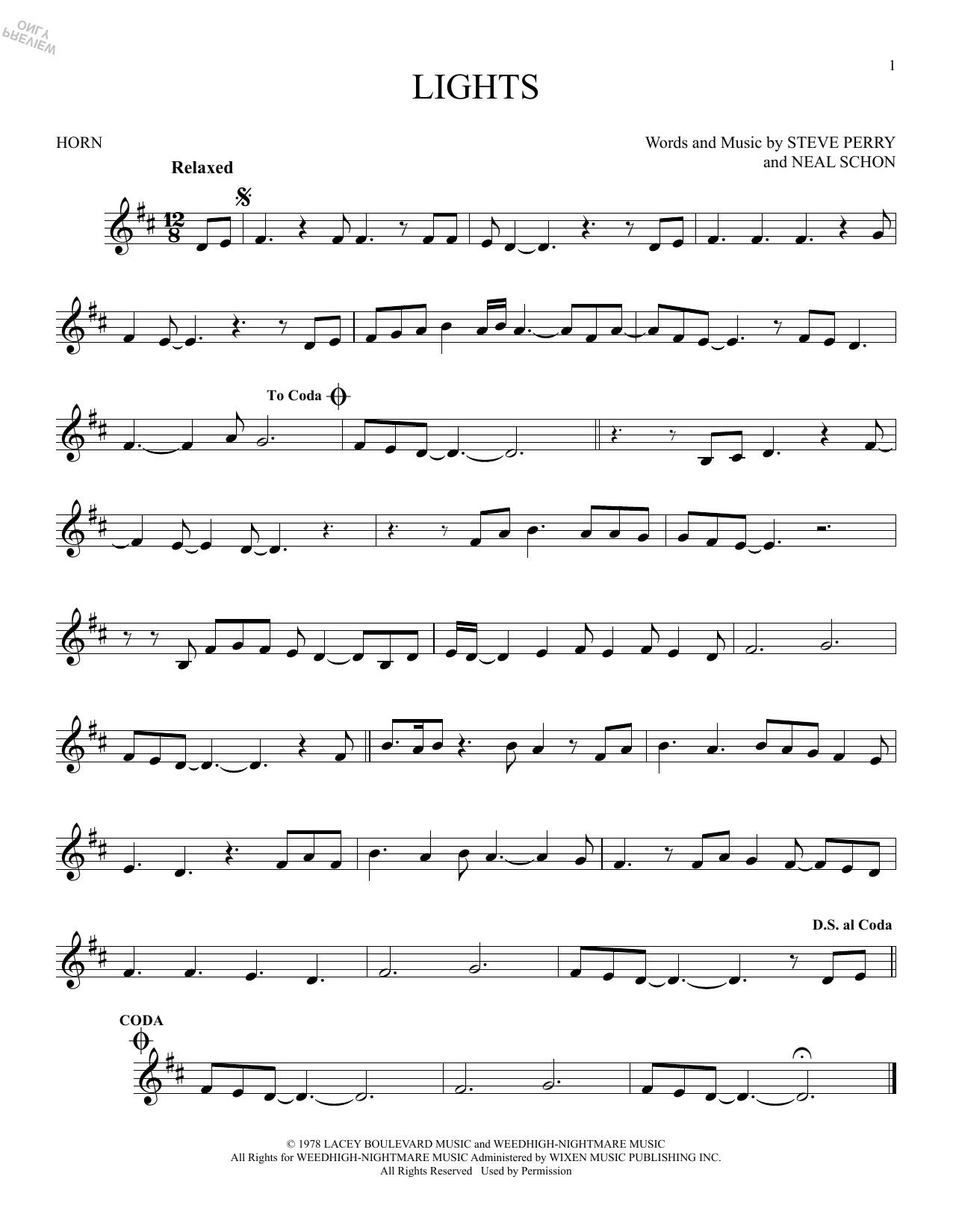 Produktgalerie: Seite 1 von 1 Lights, Journey, Horn