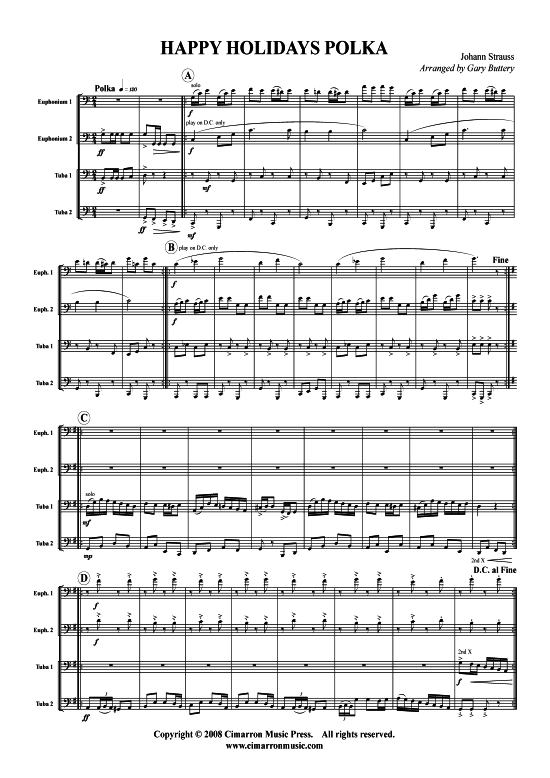 Product picture to: Happy Holiday Polka Johann Strauss (Vater)