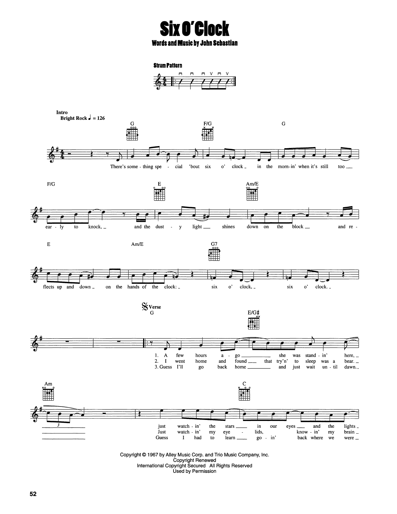 Produktgalerie: Seite 1 von 1 Six O'Clock, The Lovin' Spoonful, Gitarre