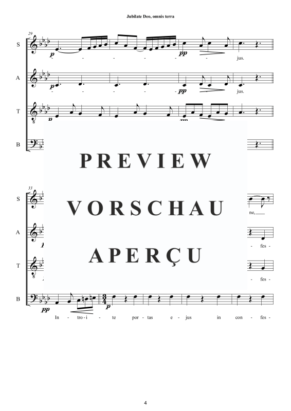 Produktgalerie: Seite 5 von 11 Jubilate Deo, omnis terra, , Oster Motette für Gemischter Chor