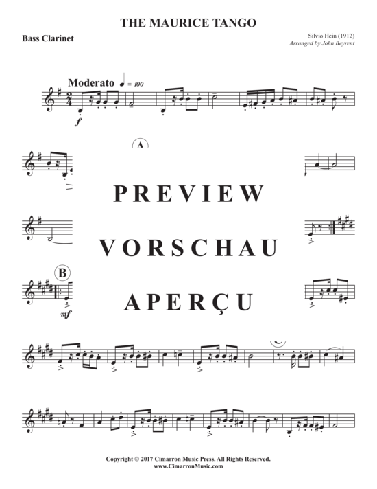 Product gallery: Page 19 of 21 The Maurice Tango (1912) , , Woodwind Ensemble