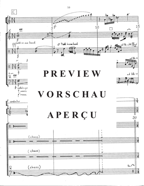 Product gallery: Page 14 of 21 Coexistence , , (clarinet solo and 4 percussionists)