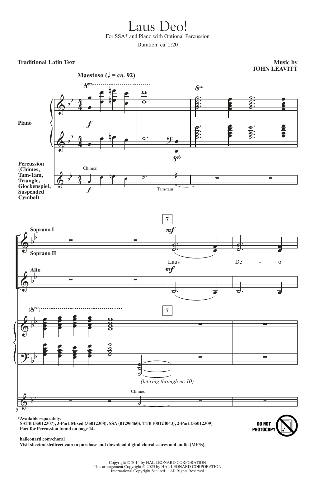 Produktgalerie: Seite 1 von 1 Laus Deo!, John Leavitt, Chor