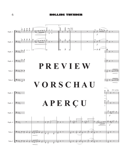 Product gallery: Page 8 of 18 Rolling Thunder , , (Tuba Ensemble EEEETT)