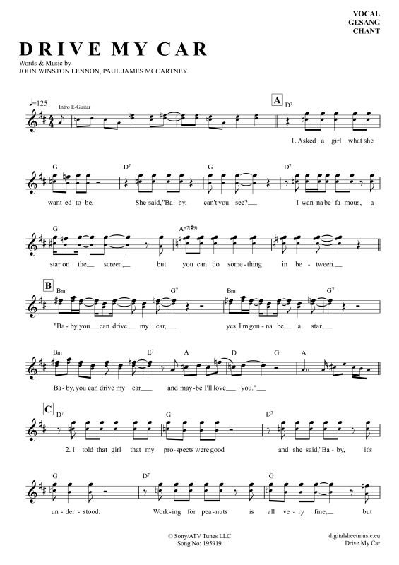 Produktbild zu: Drive My CarThe Beatles