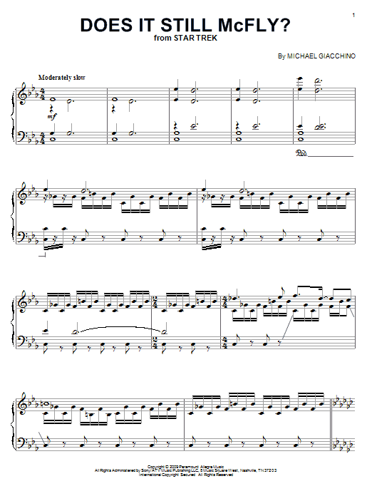 Product gallery: Page 1 of 1 Does It Still McFly?, Michael Giacchino