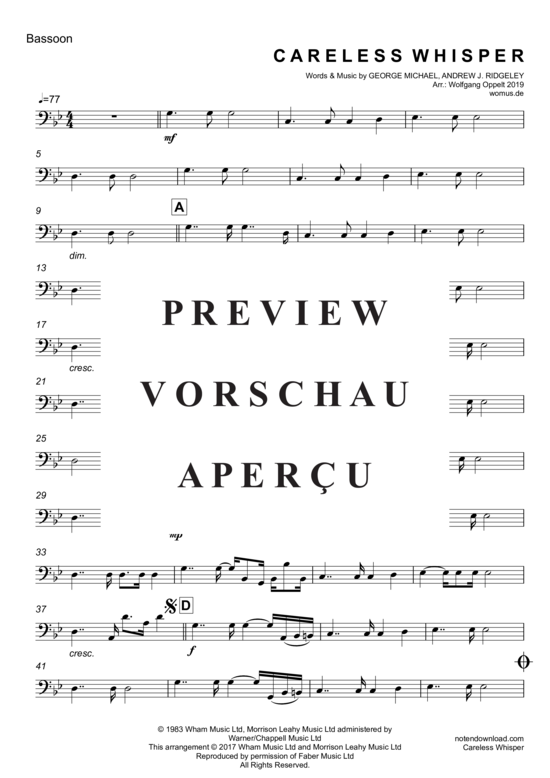gallery: Careless Whisper , Michael, George, (Woodwind Quintet)