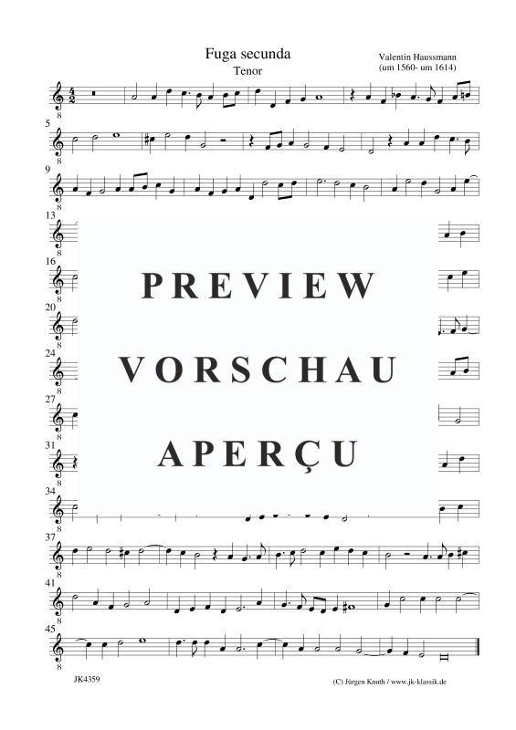 Produktgalerie: Seite 8 von 9 Fuga secunda, , Gemischtes Ensemble für 4 diverse Instrumente