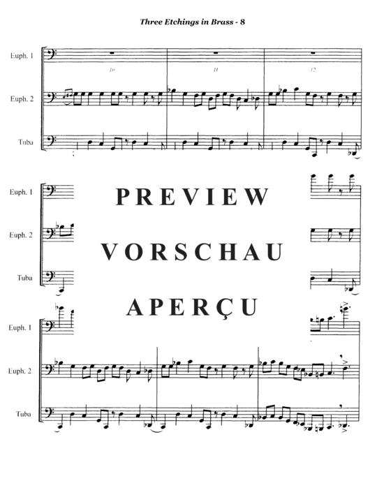 Produktgalerie: Seite 10 von 21 Three Etchings in Brass , , (Tuba Trio EET)