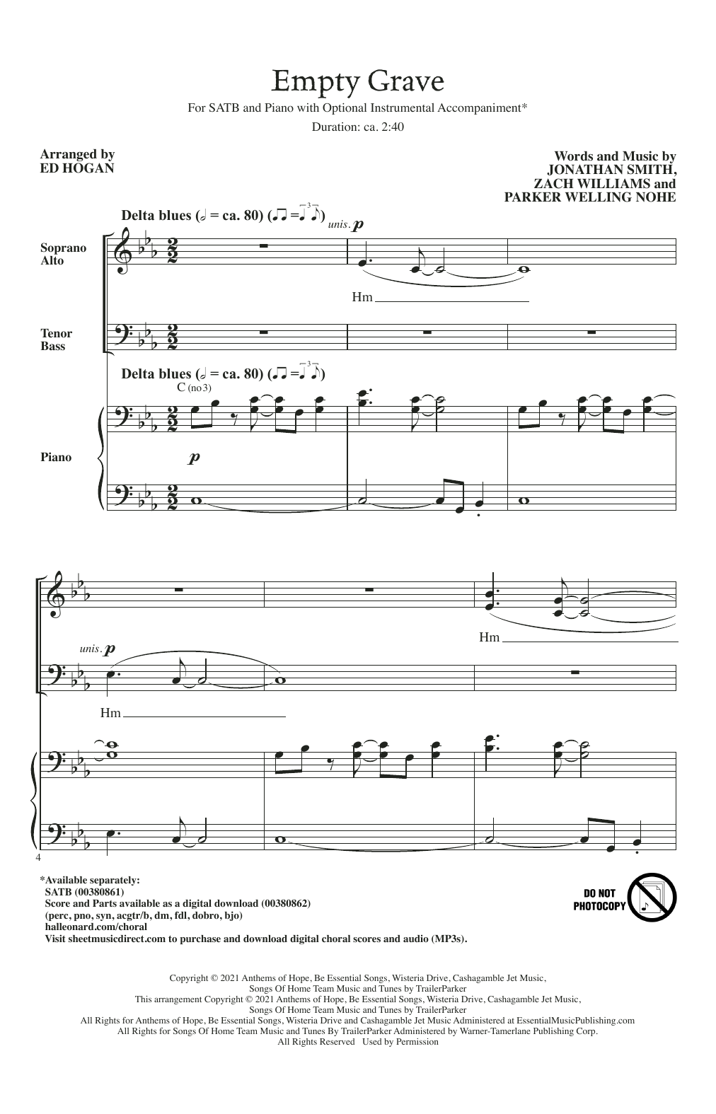 Produktbild zu: Empty Grave (arr. Ed Hogan)