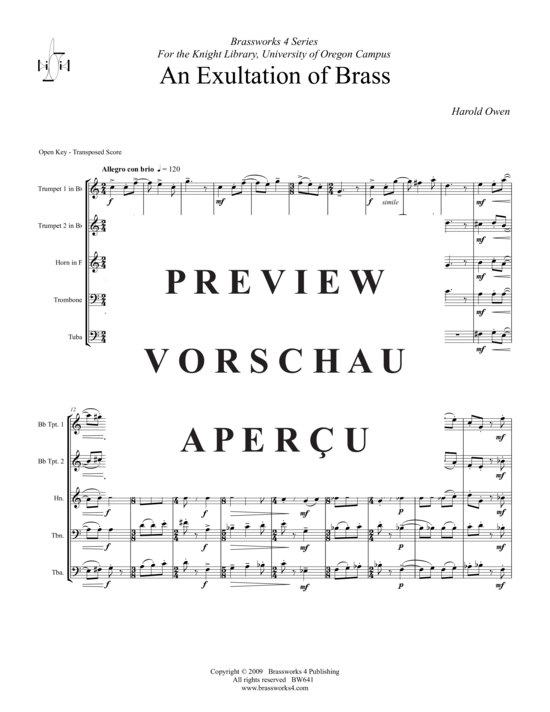 Produktgalerie: Seite 2 von 18 An Exultation of Brass , , (Blechbläserquintett)