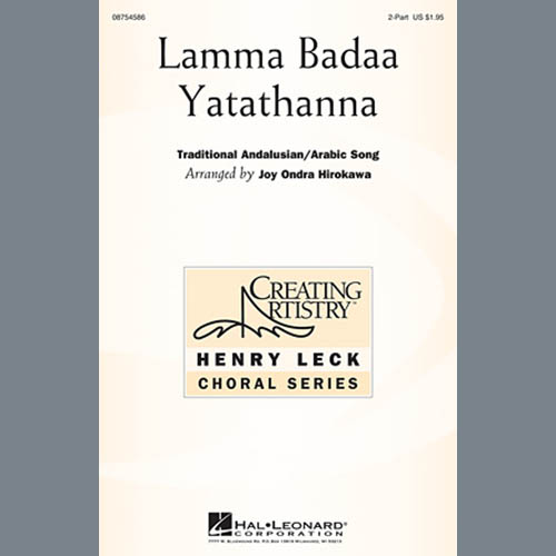 cover: Lamma Badaa Yatathanna, Joy Ondra Hirokawa