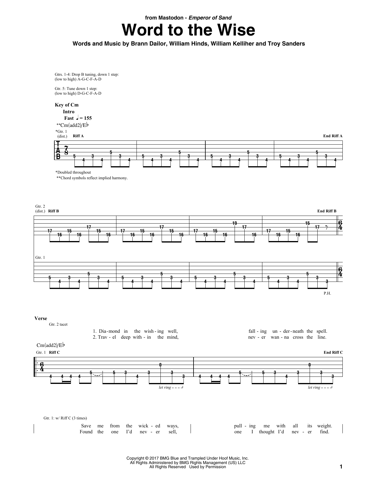 Produktgalerie: Seite 1 von 1 Word To The Wise, Mastodon, Gitarre