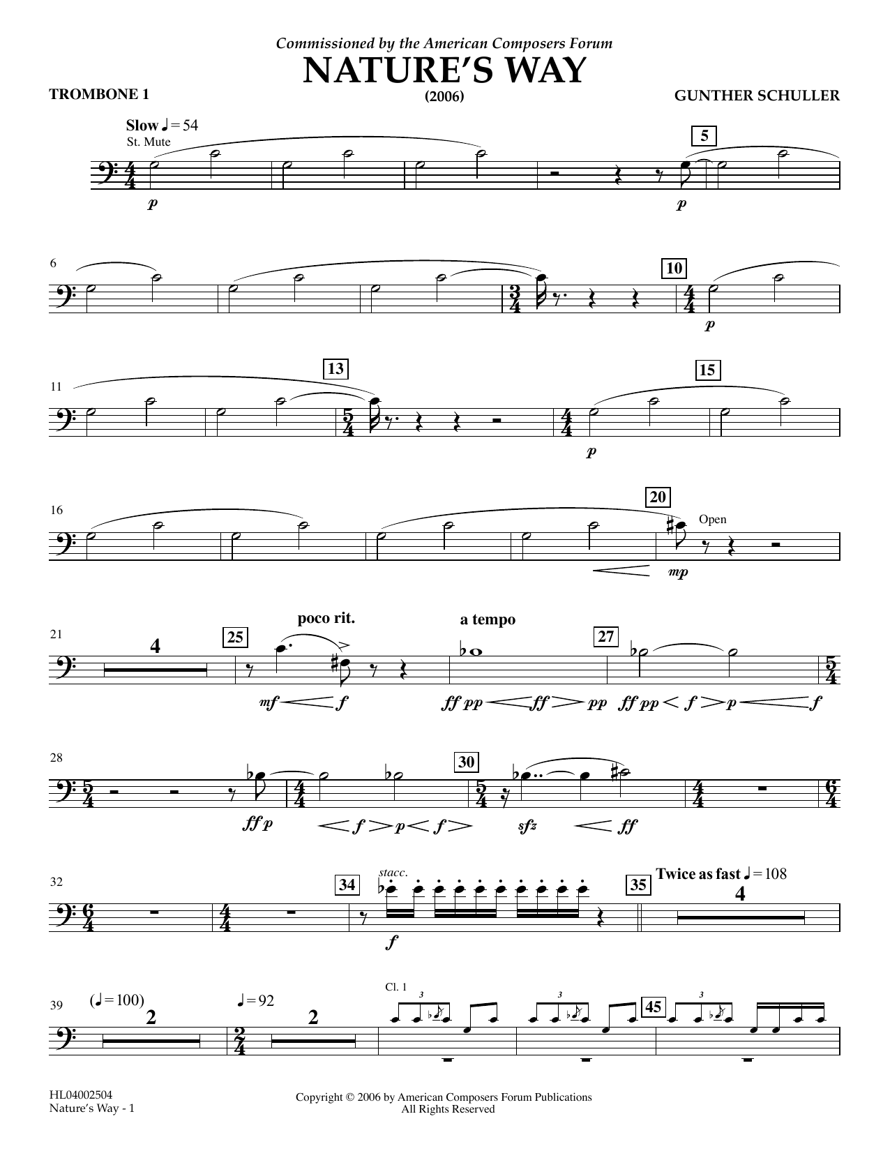 Product picture to: Nature's Way - Trombone 1