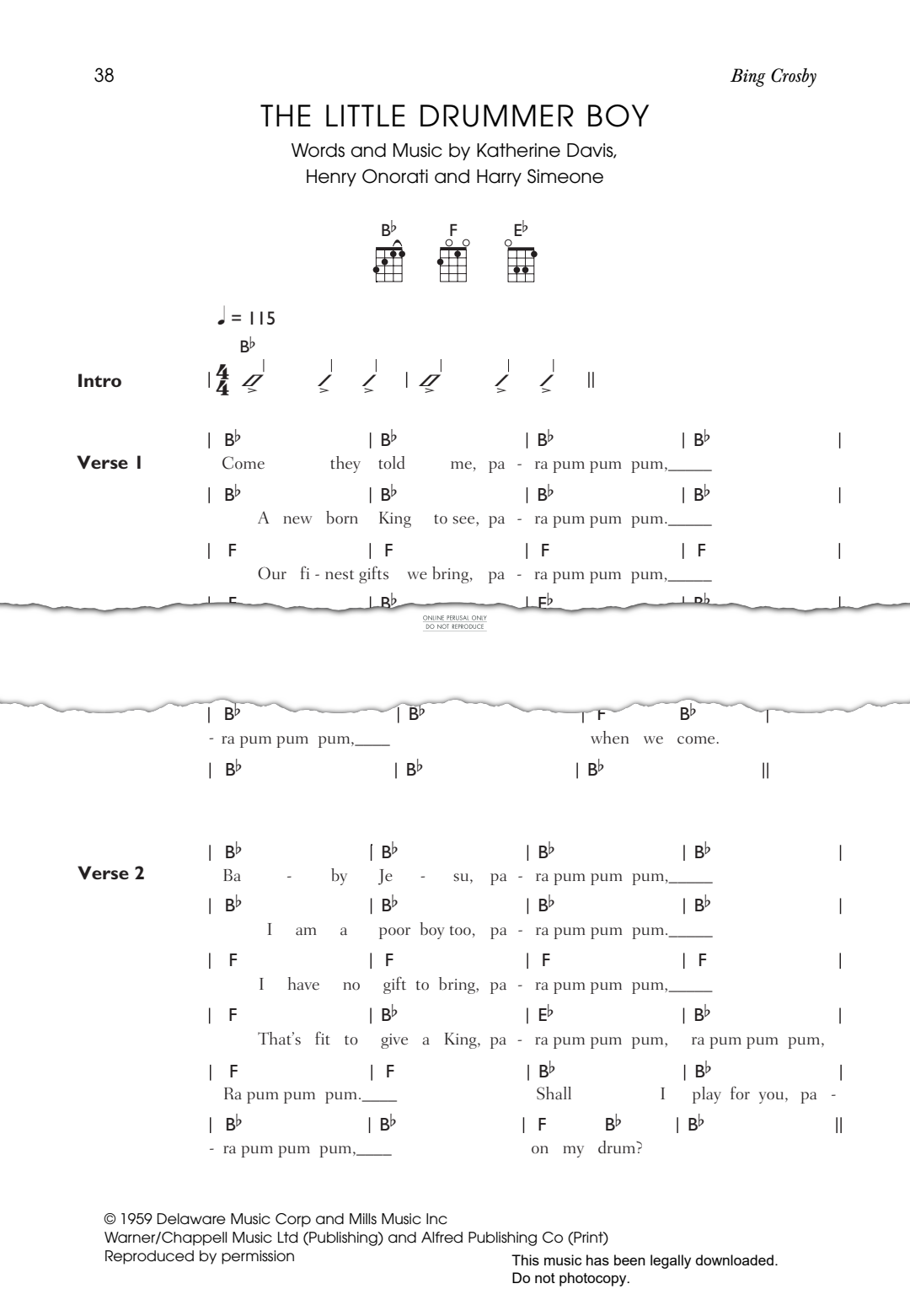 gallery: The Little Drummer Boy, Bing Crosby, Ukulele