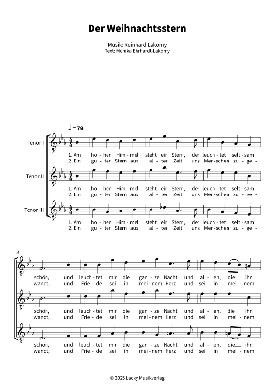 Produktgalerie: Seite 1 von 6 Der Weihnachtsstern, , Trio für 3 Tenöre