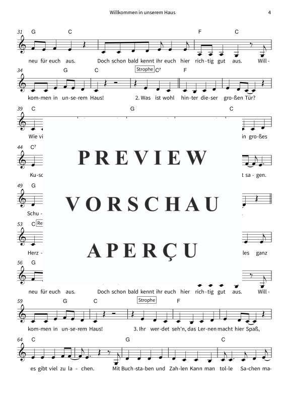 gallery: Willkommen in unserem Haus, Sonnenschein, Steffi, (Gesang & Akkorde - Leadsheet)