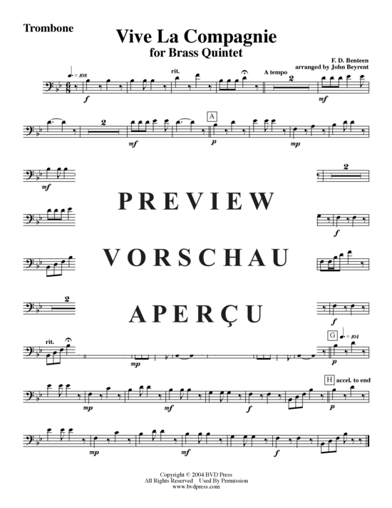Produktgalerie: Seite 6 von 8 Vive La Compagnie , , (Blechbläserquintett)