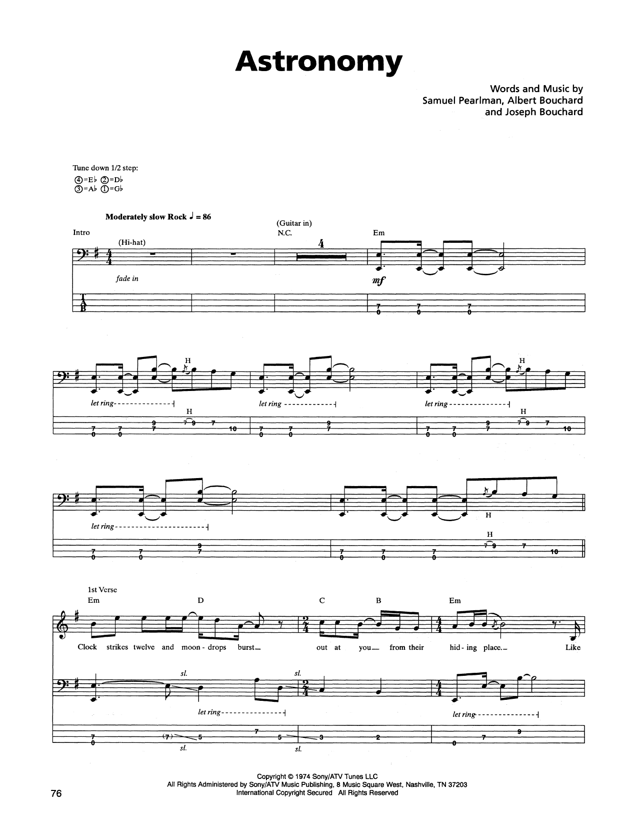 Produktgalerie: Seite 1 von 1 Astronomy, Blue Oyster Cult, E-Bass