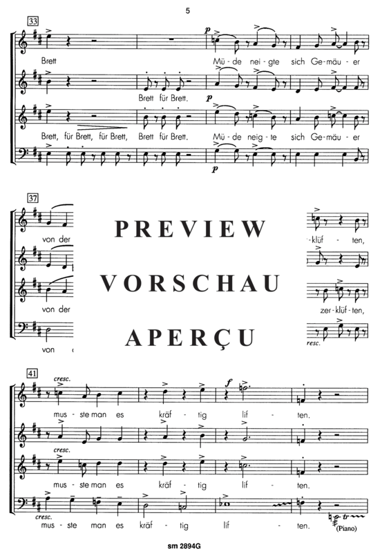 Product gallery: Page 6 of 11 Unser schmuckes Städchen , , (mixed choir + piano)