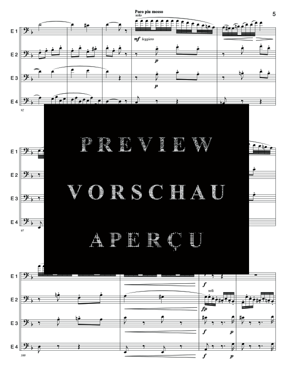 Product gallery: Page 9 of 11 Raymond Overture, , (Euphonium Quartet/Choir EEEE)