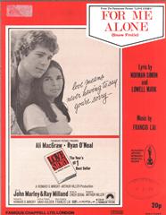 cover: For Me Alone [Snow Frolic] (from 'Love Story'), Francis Lai, Gesang, Gitarre, Klavier