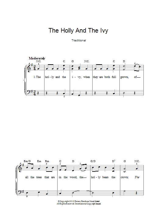 Product gallery: Page 1 of 1 The Holly And The Ivy, Traditional