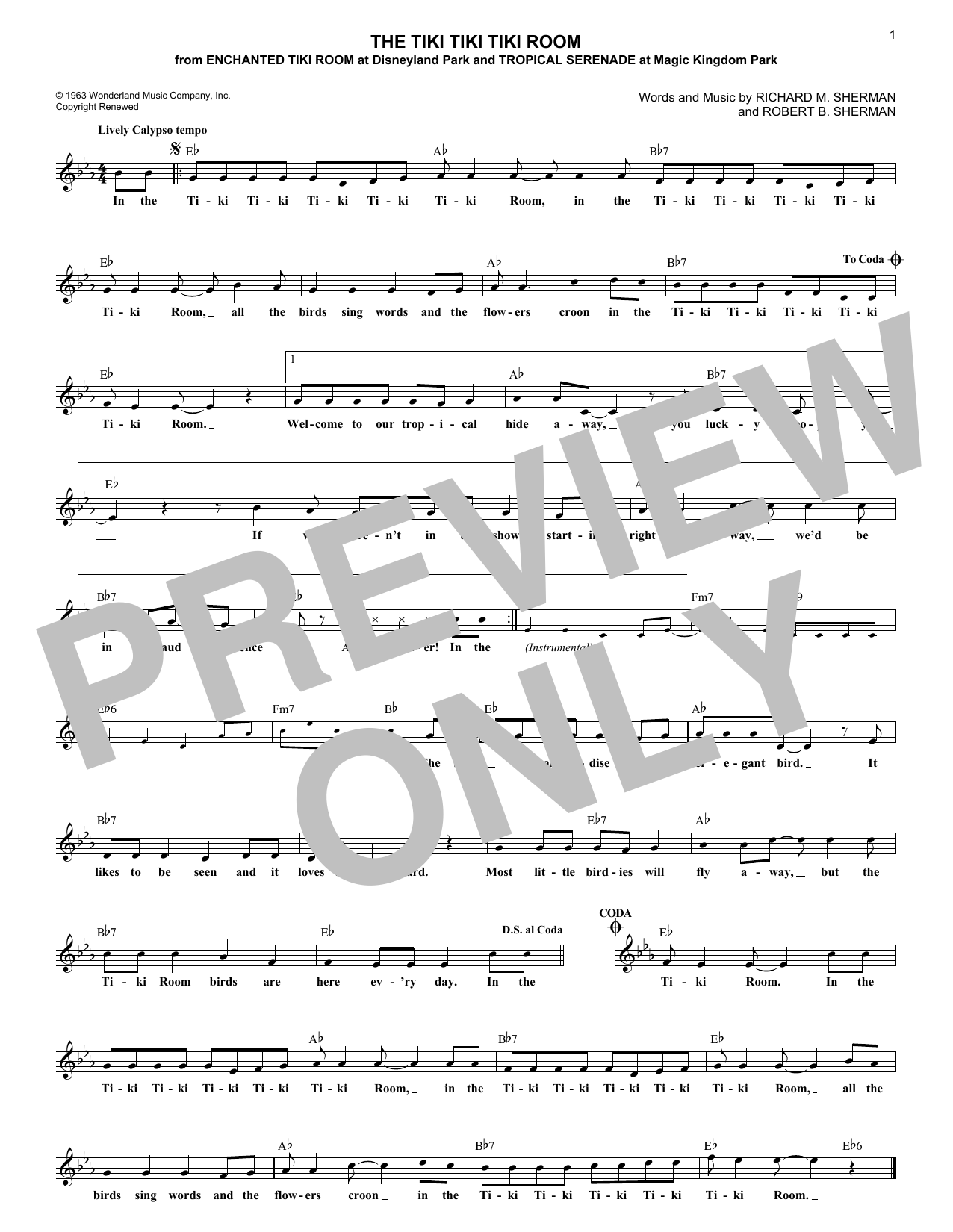 Produktbild zu: The Tiki Tiki Tiki Room