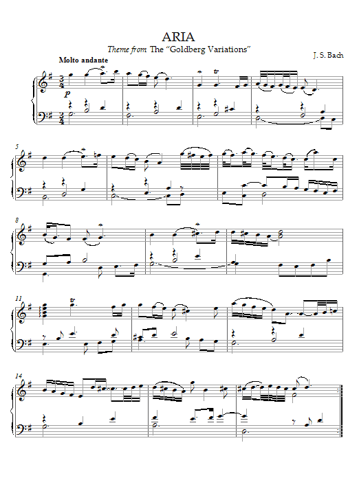 Product gallery: Page 1 of 1 Aria (Theme), Bach