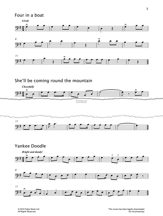 Produktgalerie: Seite 1 von 1 She'll Be Coming Round The Mountain, American Traditional, Violoncello
