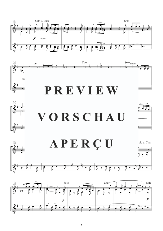 Product gallery: Page 6 of 7 Die Uhr, , Flugelhorn Solo and Trombone Choir