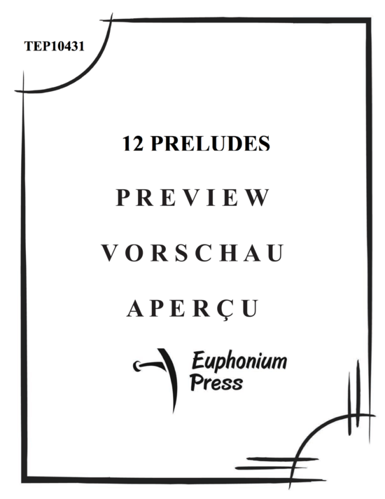 Produktgalerie: Seite 2 von 21 12 Preludes , , (Tuba + Klavier)