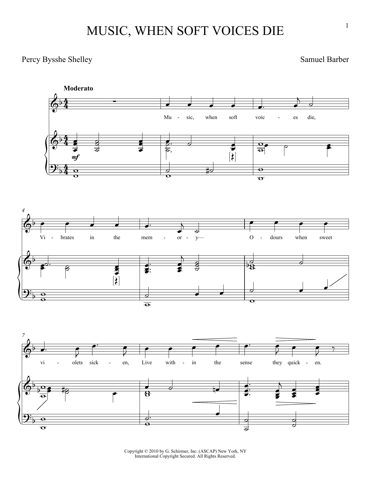 Produktbild zu: Music, When Soft Voices Die