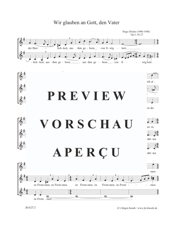 gallery: Wir glauben an Gott, den Vater (Der Jahrkreis, Op.5, Nr. 27), , Frauenchor SSA